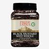 Pride of India – Black Mustard Seed – Gourmet & Vegan Indian Spice – Pungent/Spicy Flavor – Dry Seasoning - Gluten & GMO Free – Easy to Use – 8 oz. Me
