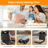 Mini Donut Maker Machine For Kids Snack Breakfast Desserts With 16 Doughnuts Holes Non Stick Coating Double-Side Heating Plates Overheating Protection