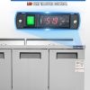 VEVOR Commercial Refrigerator, 72" Sandwich & Salad Prep Table, 17.73 Cu. Ft Stainless Steel Refrigerated Food Prep Station with 18 Pans, Cut Board