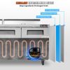 VEVOR Commercial Refrigerator, 72" Sandwich & Salad Prep Table, 17.73 Cu. Ft Stainless Steel Refrigerated Food Prep Station with 18 Pans, Cut Board