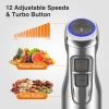 KOIOS 1100W Immersion Hand Blender, Stainless Steel Stick Blender with 12-Speed & Turbo Mode