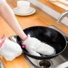 1 Pairs Bamboo Fiber Dishwashing Gloves Combine Dishwashing Gloves And Dish Cloth