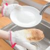 1 Pairs Bamboo Fiber Dishwashing Gloves Combine Dishwashing Gloves And Dish Cloth