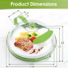 2Pcs Transparent Microwave Covers for Food Splatter Cover Lid Food Splatter Guard Protector