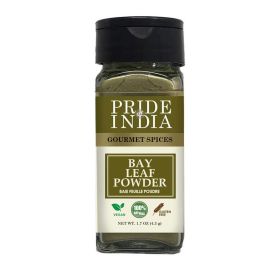 Pride of India – Bay Leaf Powder – Fresh & Authentic Bay Leaf Ground – Gourmet Spice – Good for Seasoning Stews/Soups/Tea – Easy to Use – 1.7 oz. Smal