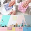 Kitchen Dish Towels, 16 Inch x 25 Inch Bulk Cotton Kitchen Towels and Dishcloths Set