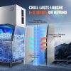 VEVOR Commercial Ice Maker, 400LBS/24H Ice Making Machine with 330.7LBS Large Storage Bin