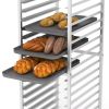 20-tier Bun Pan Speed Rack with Lockable Rubber Wheels