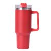 40oz large capacity tumbler, With Handle And Straw Lid