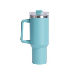 Vacuum Mug 40oz Insulated Mug with Lid & Straw (Color: Green, Type: Insulated Mug)