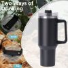 40oz large capacity tumbler With Handle And Straw Lid
