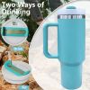 40oz V2 large capacity tumbler,  With Handle And Straw Lid