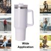 40oz large capacity tumbler With Handle And Straw Lid