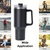 40oz large capacity tumbler With Handle And Straw Lid