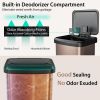 13.2 Gallon Step Trash Can with Soft Close Lid and Deodorizer Compartment