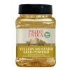 Pride of India – Yellow Mustard Ground – Gourmet Spice - Ideal for Pickles/Mustard Dressing/Sauces/ Hotdogs – Preservatives & Additives Free – Easy to