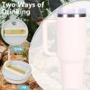 40oz V2 large capacity tumbler,  With Handle And Straw Lid