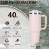 40oz V2 large capacity tumbler,  With Handle And Straw Lid