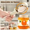 1pc, Jar Opener, Adjustable Bottle Opener For Weak Hands, Non-Slip Can Opener, Fridge Magnet For Senior Arthritis Fits 0.98-3.74inch Lids