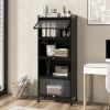 5-Tier Kitchen Baker's Rack with Flip-up PC Doors